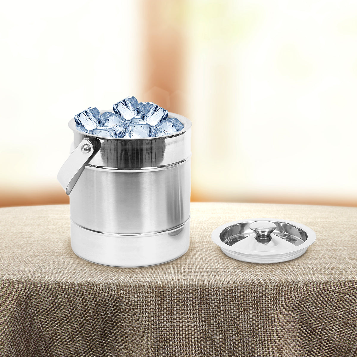 Dual Finish Ice Bucket (Silver)