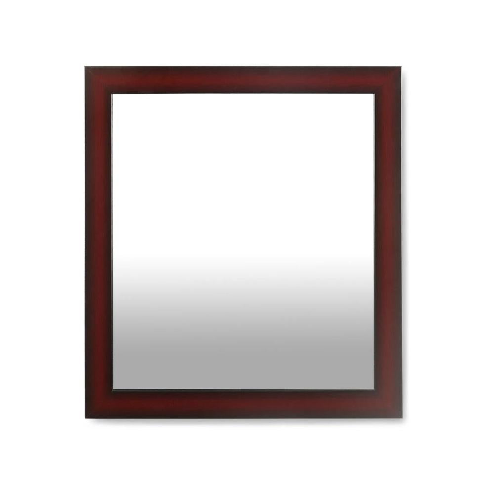 Spain Synthetic Wood Medium Size Mirror (Brown)