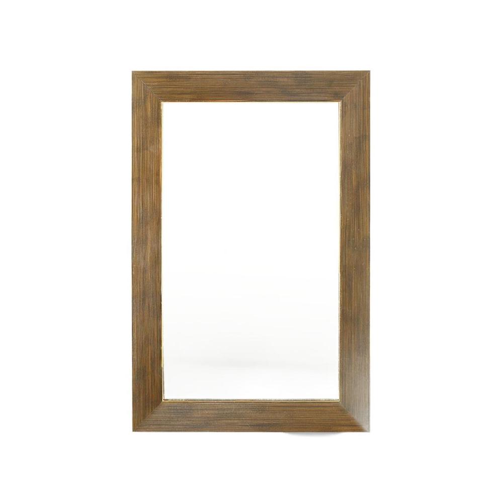 Greece Synthetic Wood Small Mirror (Gold)
