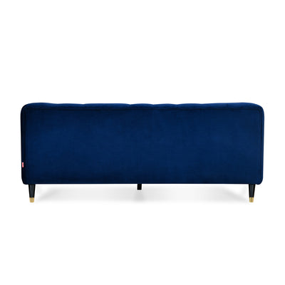 Holland 3 Seater Fabric Sofa (Rich Blue)