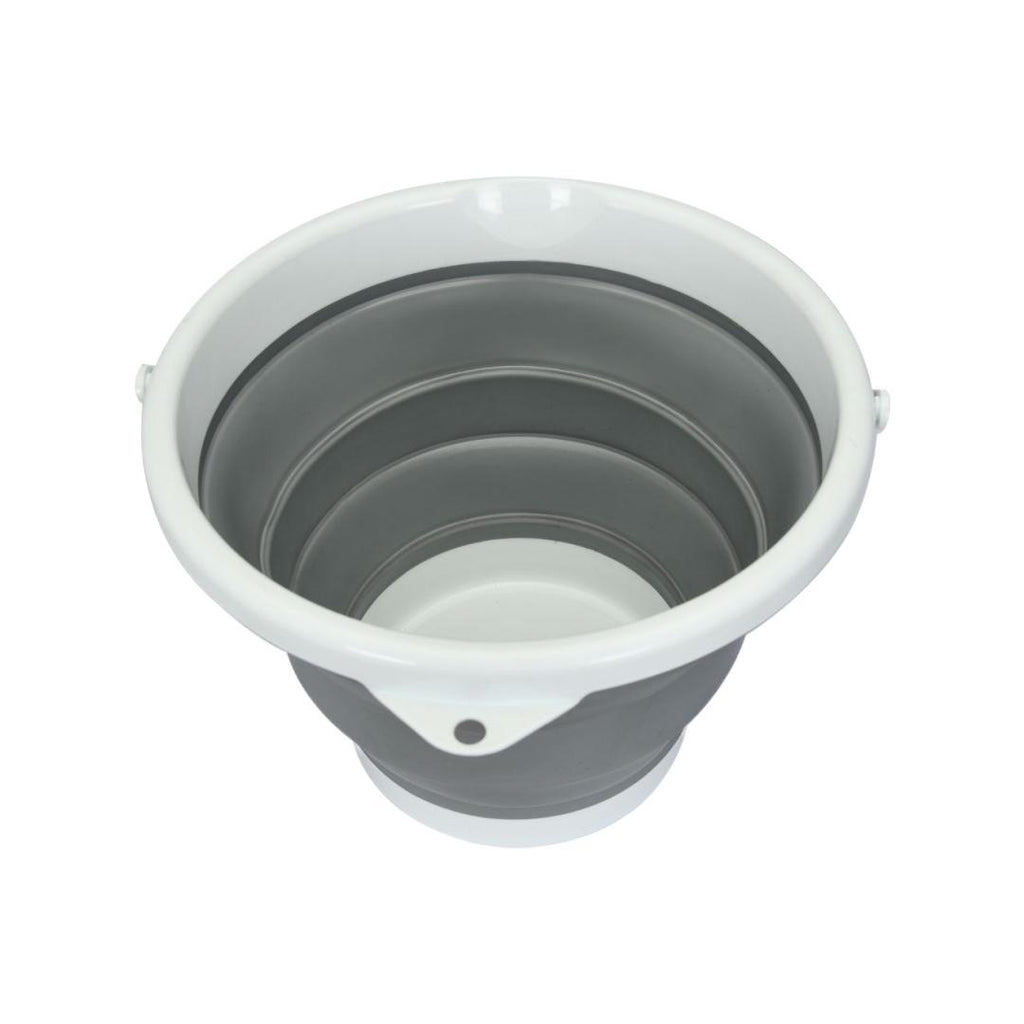 Collapsible Bucket (Grey & White)