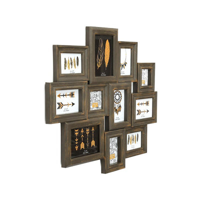 11 Collage Photo Frame (Brown)