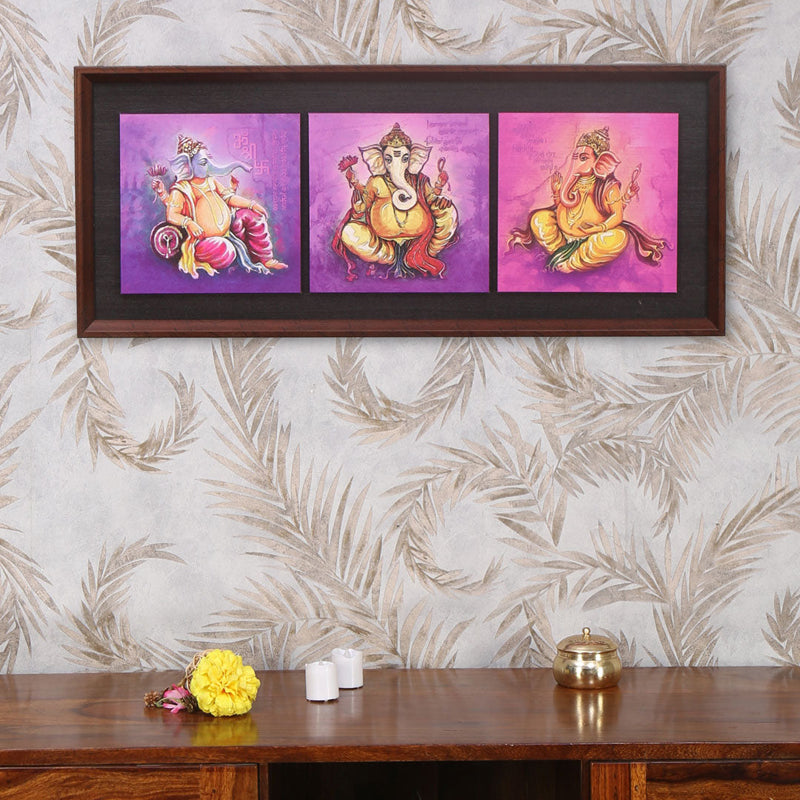 Ganesha Partition Painting (Lavender)