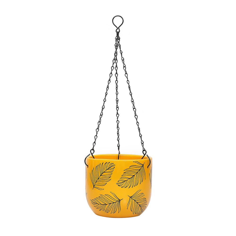 Caddy with Chain Planter (Yellow)