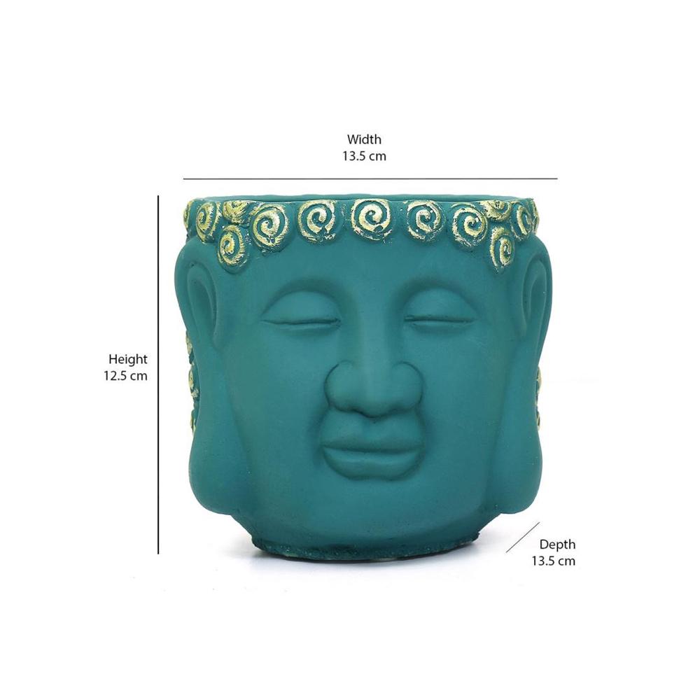 Buddha Face Planter (Sea Green)