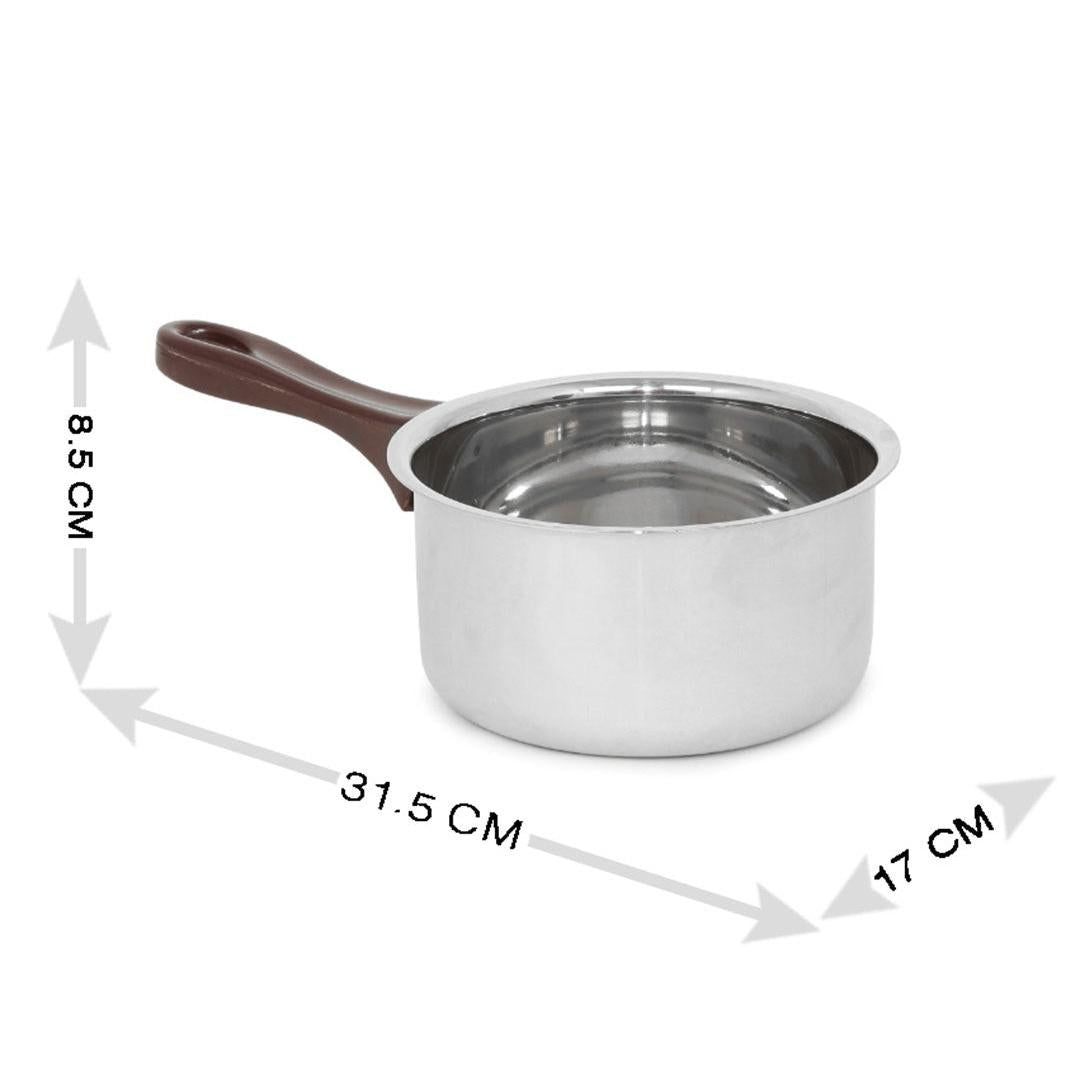 Stainless Steel Milk Pan Without Induction (Silver)