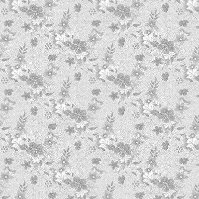 Spaces Paloma Floral Double Quilt (Grey)