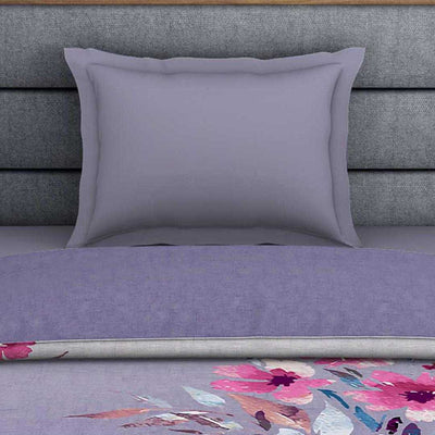 Spaces Bonica 180 TC 100% Organic Cotton Shell Single Quilt (Purple)