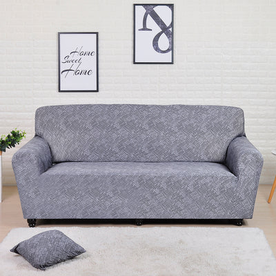 Texured Elegance Fitted 3 Seater Sofa Cover Grey & Multicolor
