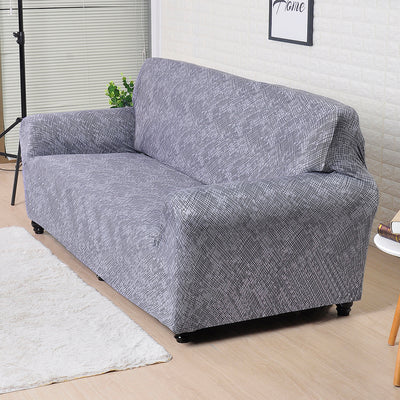 Texured Elegance Fitted 3 Seater Sofa Cover Grey & Multicolor