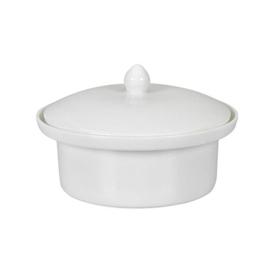 Horeca 610 ml Dell Bowl With Lid (White)
