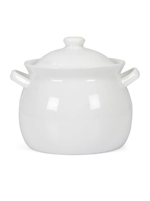 Horeca 1000 ml Pot Bowl With Lid (White)