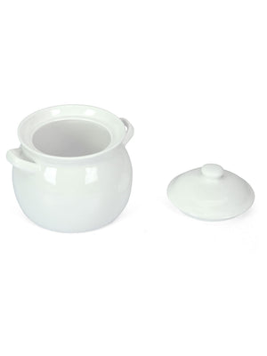 Horeca 1000 ml Pot Bowl With Lid (White)