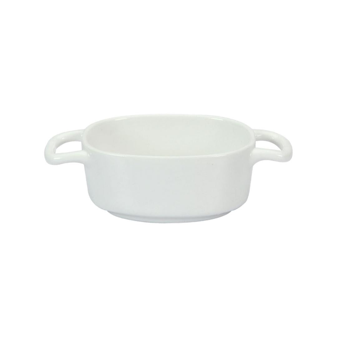 Horeca 90 ml Onion Dish With Handle (White)