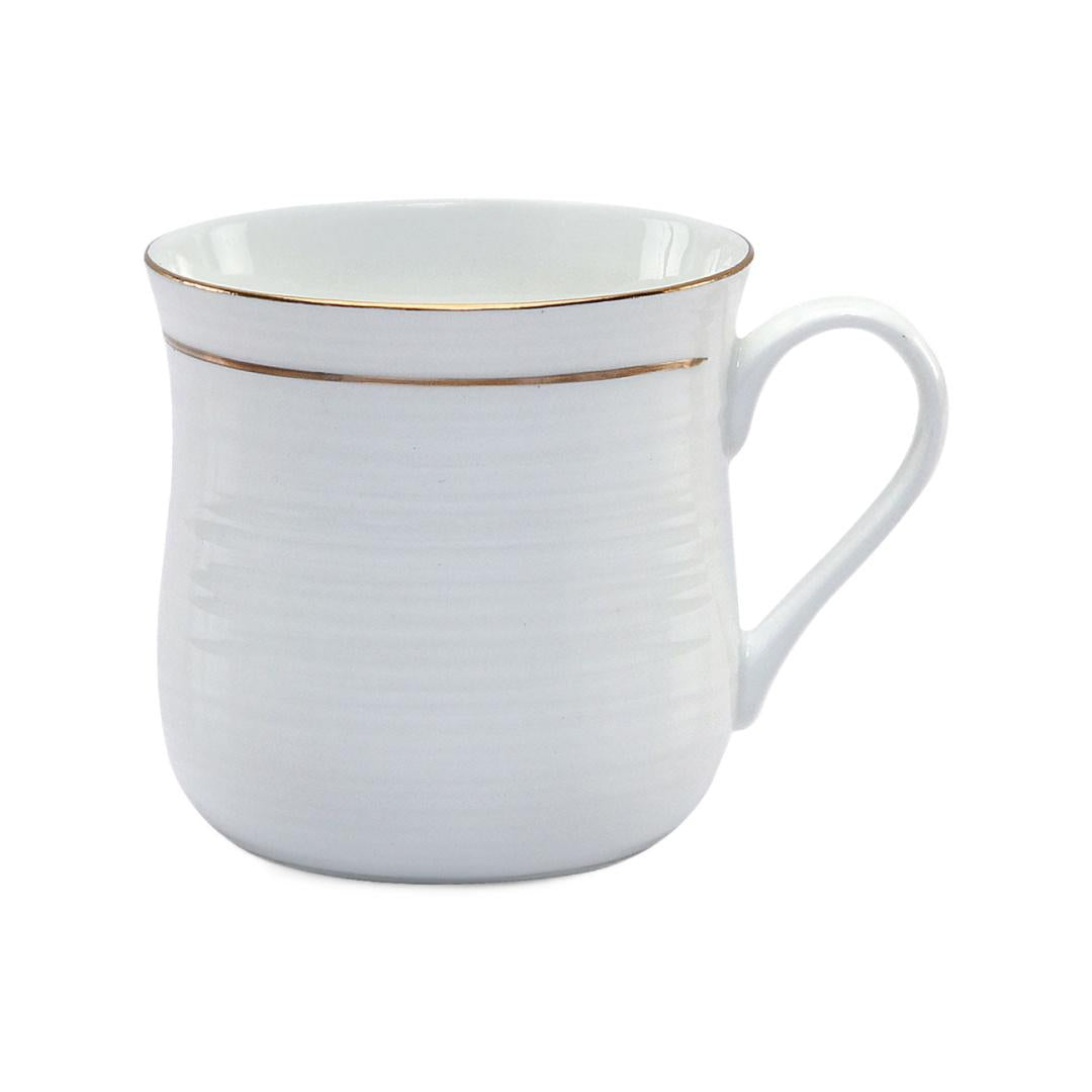 Ebony Impresion G1101 200 ml Coffee Mug Set of 6 (White)