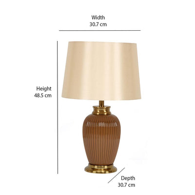 Plum Table Lamp (Brown)