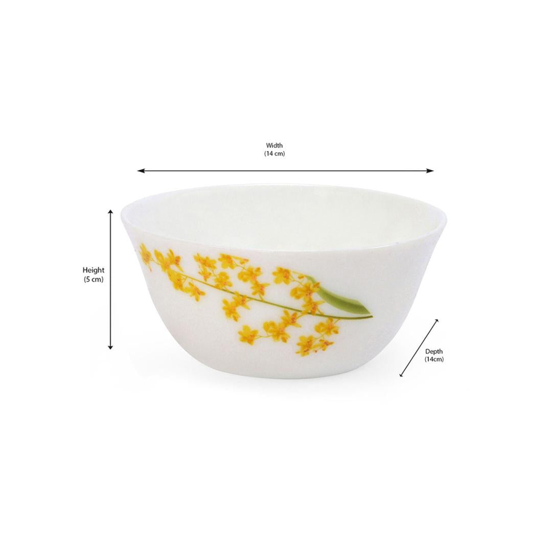Laopala Yellow Grace Soup Bowl Set Of 6 Piece (Ivory)