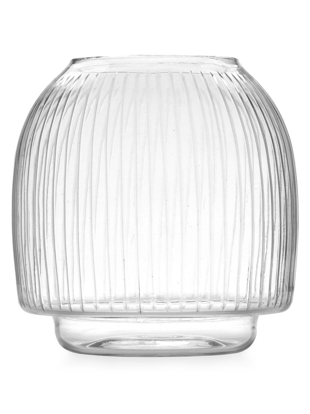 Round Tumbler Glass Vase (Transparent)
