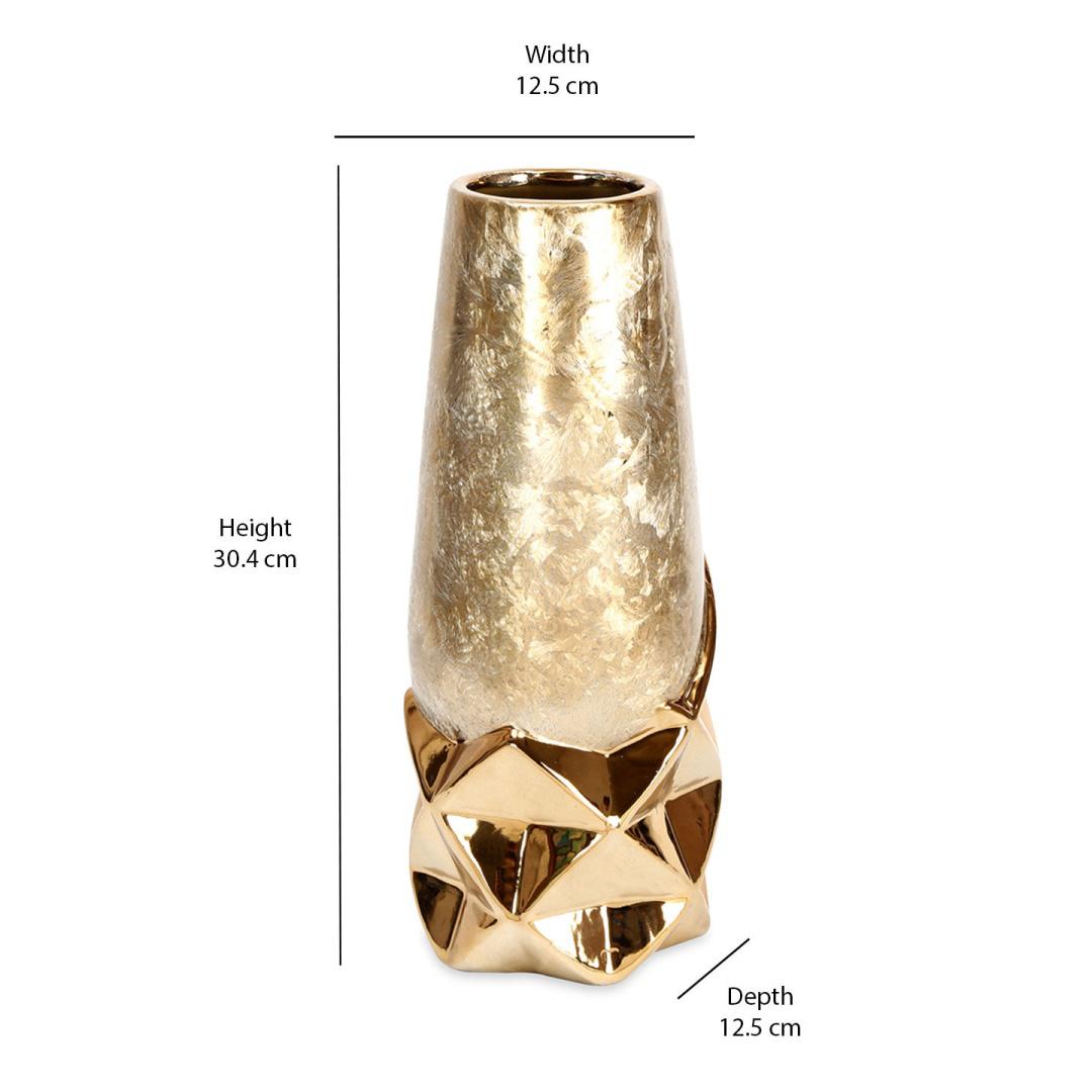 Goldberg Decorative Tumbler Vase (Gold)