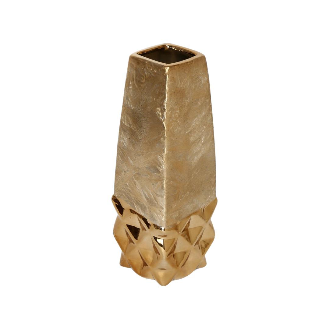 Goldberg Decorative Rectangular Vase (Gold)