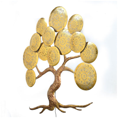 Blooming Tree Wall Decor (Brown & Gold)