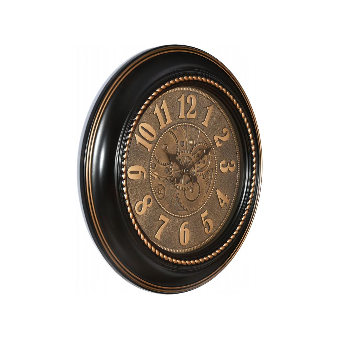 Gold Beads Antique Wall Clock (Black)