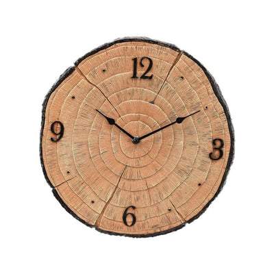 Tree Trunk Wall Clock (Brown)