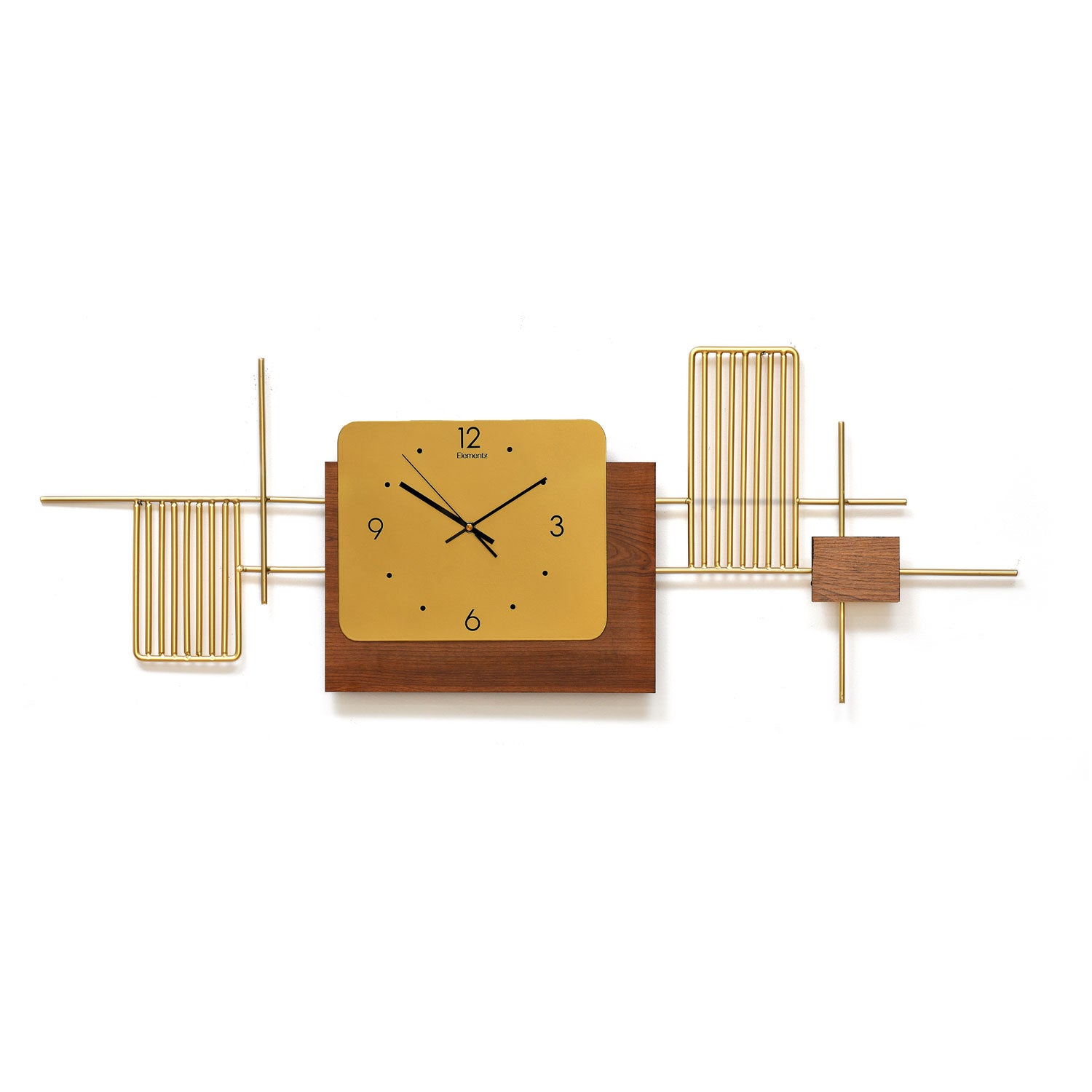 Occult Wall Clock Brown & Gold