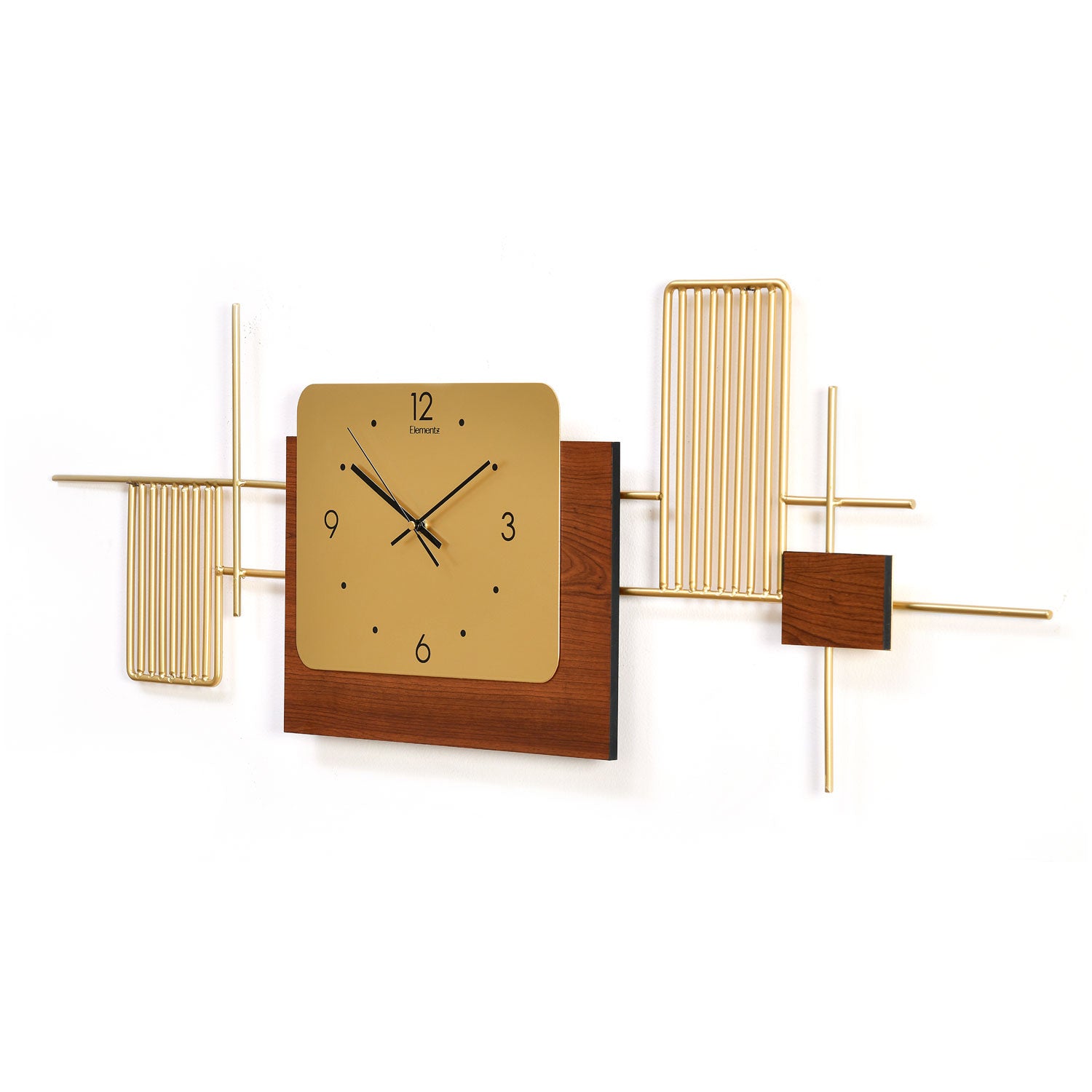 Occult Wall Clock Brown & Gold