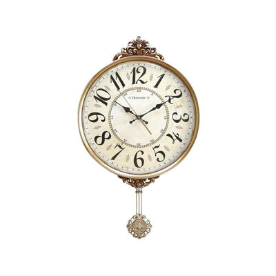 Pendulum Wall Clock (Gold)