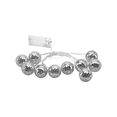 Disco Ball Festive String Light (Silver)
