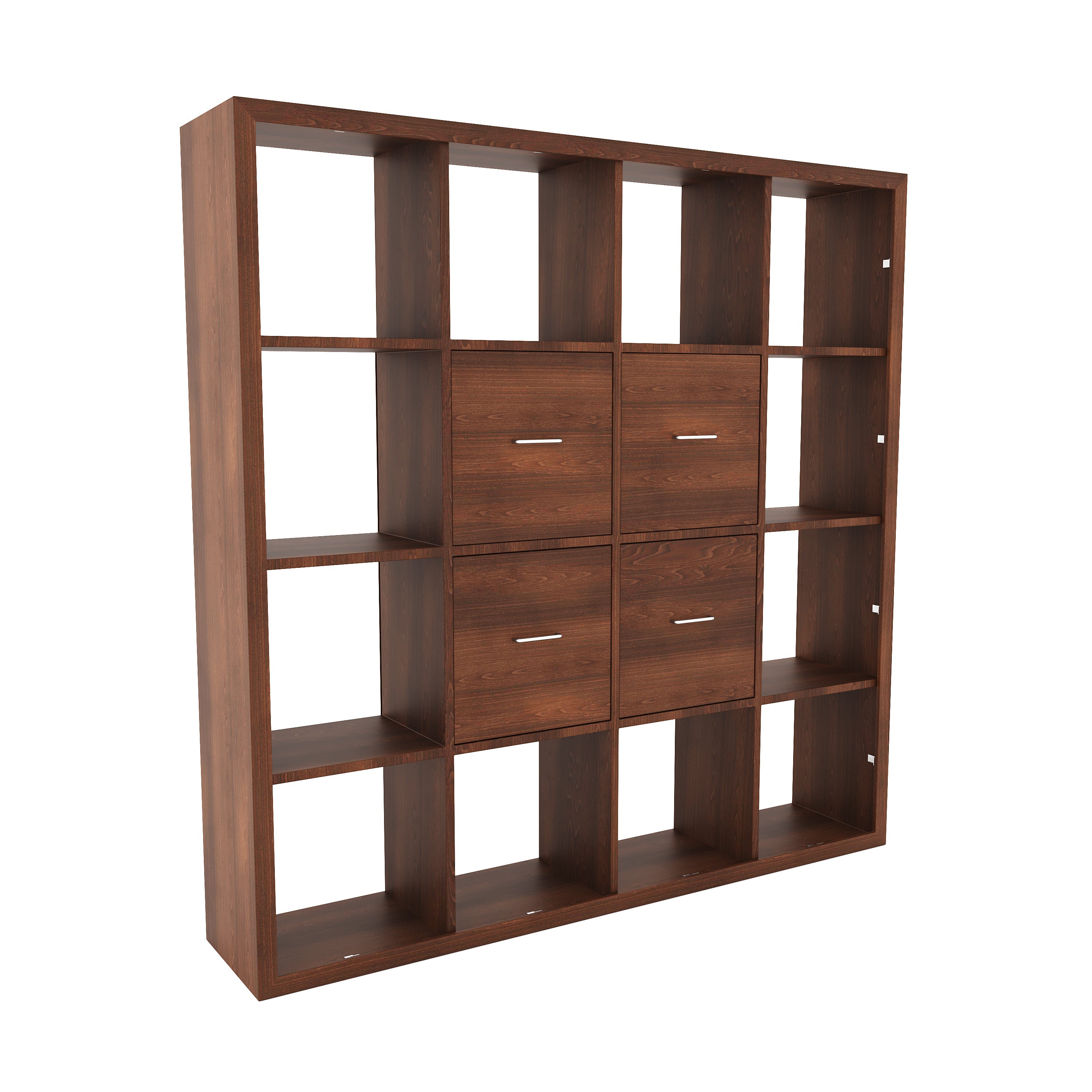Hera Engineered Wood Bookcase (Walnut)
