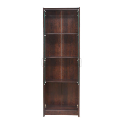 Minerva Engineered Wood Bookcase (Walnut)