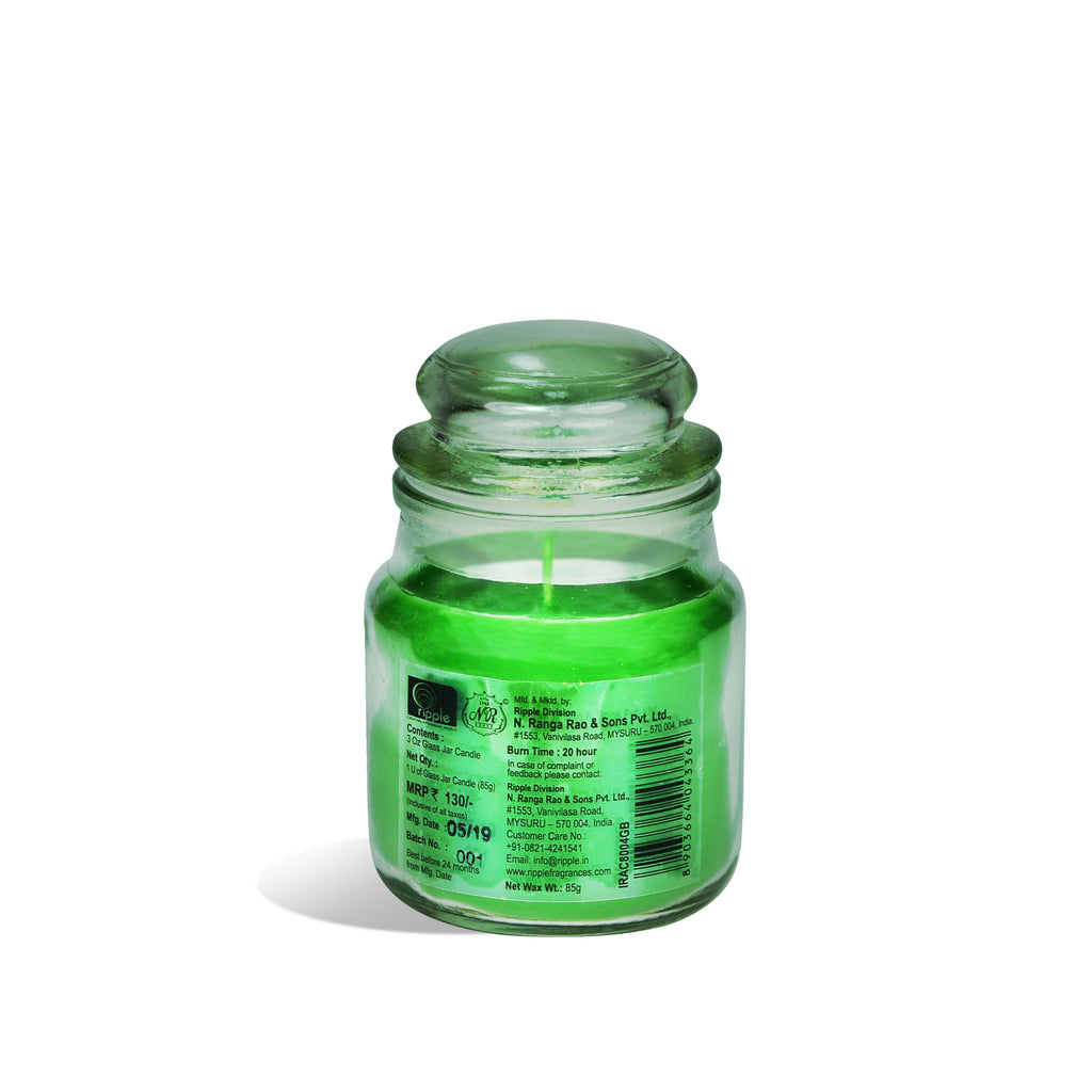 Iris Jar Candle Green Tea & Bamboo( Green)