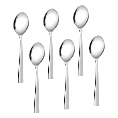 Arias by Lara Dutta Fiesta Tea Spoon Set of 6 (Silver)