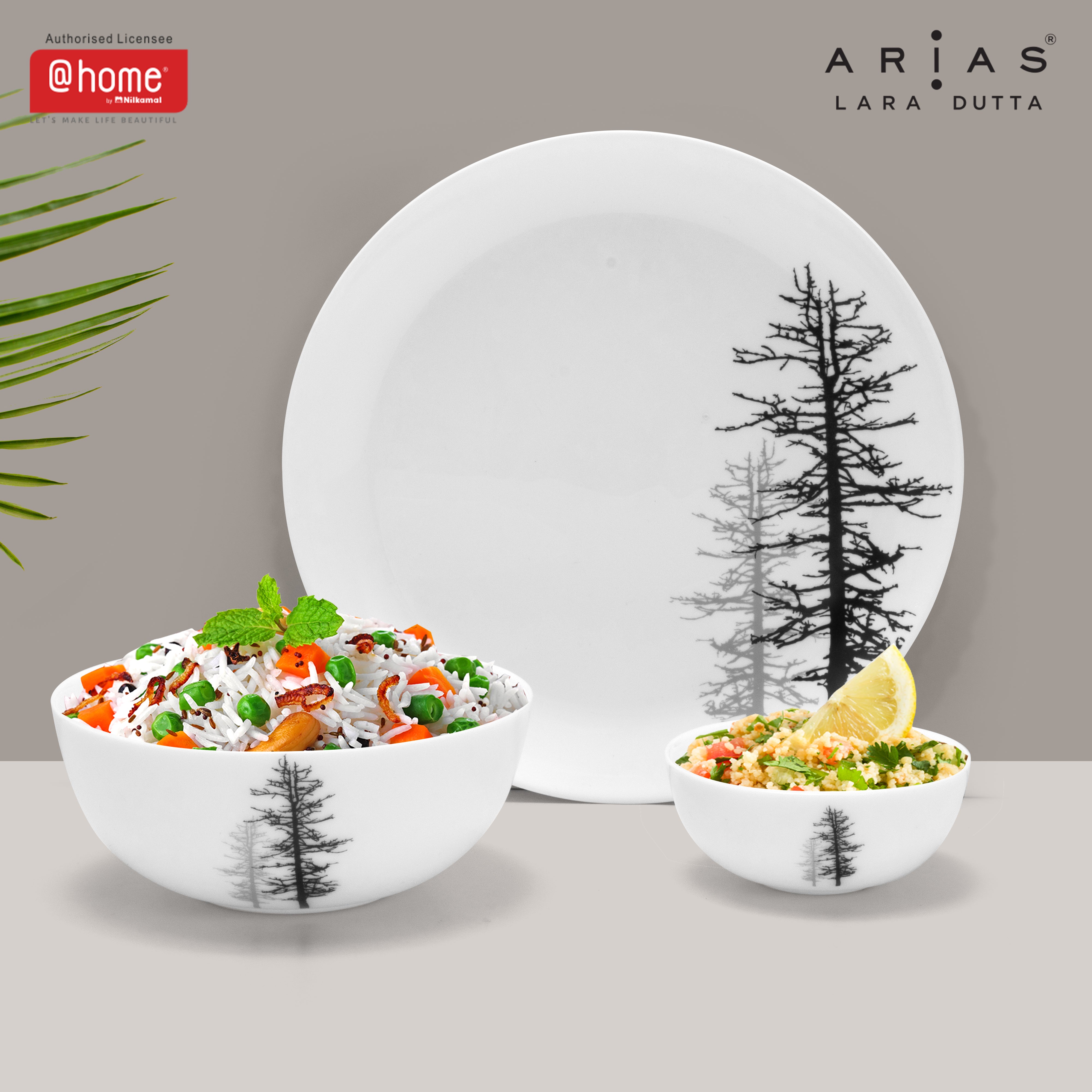 Arias Moon Winter Forest Dinner Set - 14 Pieces