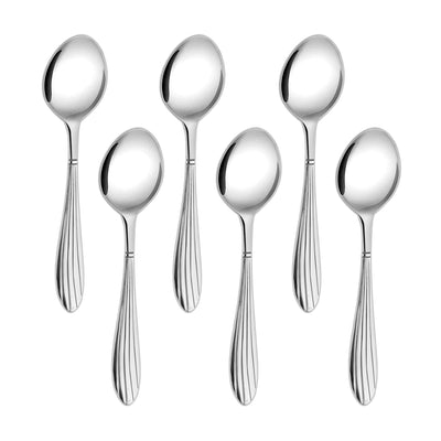 Arias by Lara Dutta Sysco Baby Spoon Set of 6 (Silver)