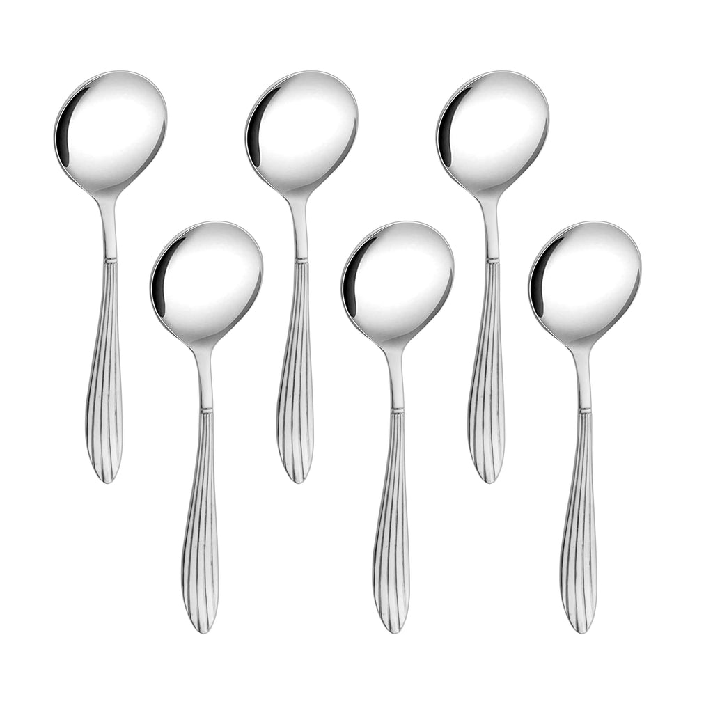 Arias Sysco Soup Spoon Set of 6 (Silver)