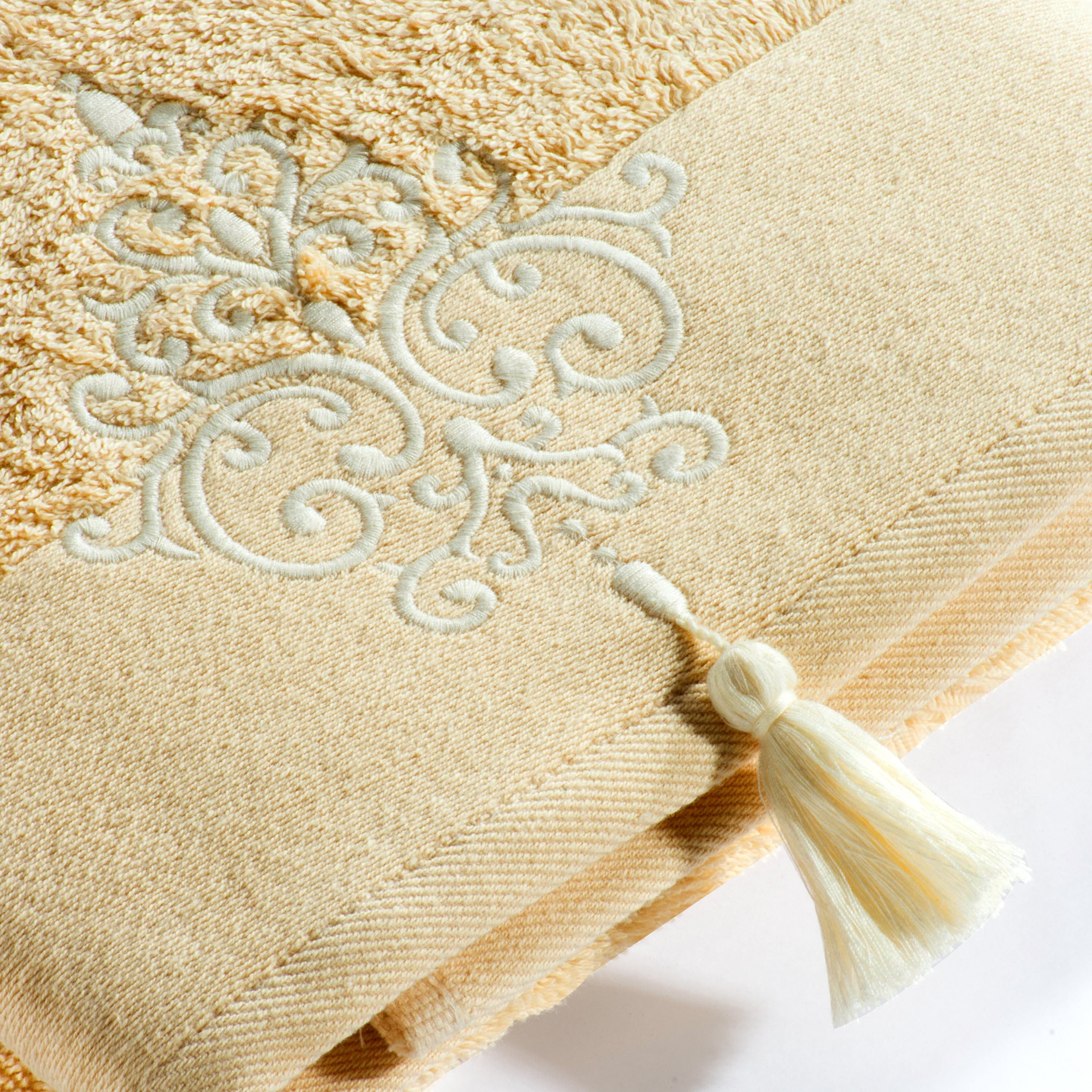 Arias Tassel Hand Towel (Sand Grey)