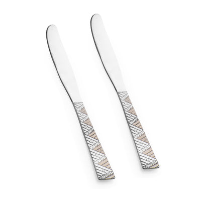 Arias Bloom Knife Set of 2 (Silver)