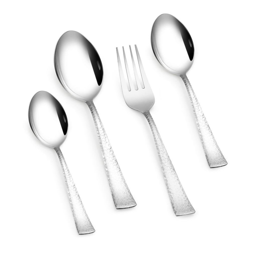 Arias Vintage Cutlery Set of 24 With Stand (Silver)