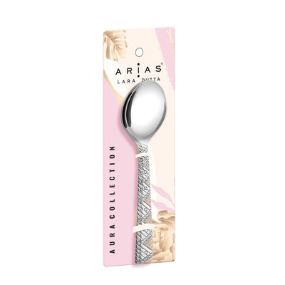 Arias Bloom Serving Spoon Set of 2 (Silver)