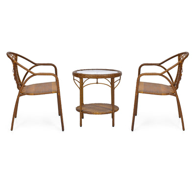 Jarvis Rattan Garden Chair & Table Kit (Beige)