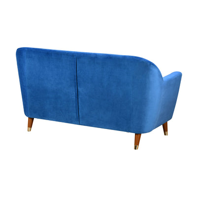 Jennifer 2 Seater Fabric Sofa (Lapis Blue)