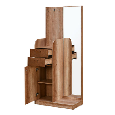 Jupiter Engineered Wood Dresser with Mirror (Canyon Oak)