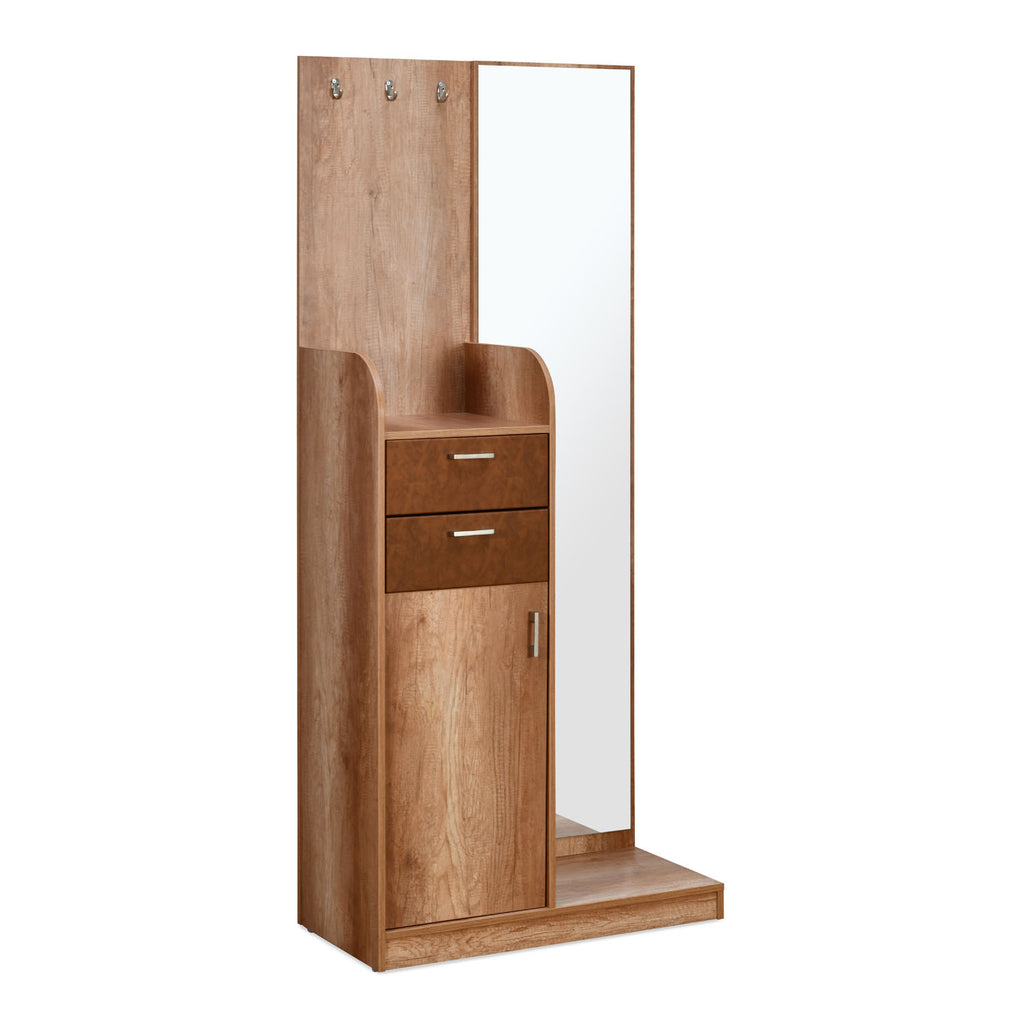 Jupiter Engineered Wood Dresser with Mirror (Canyon Oak)