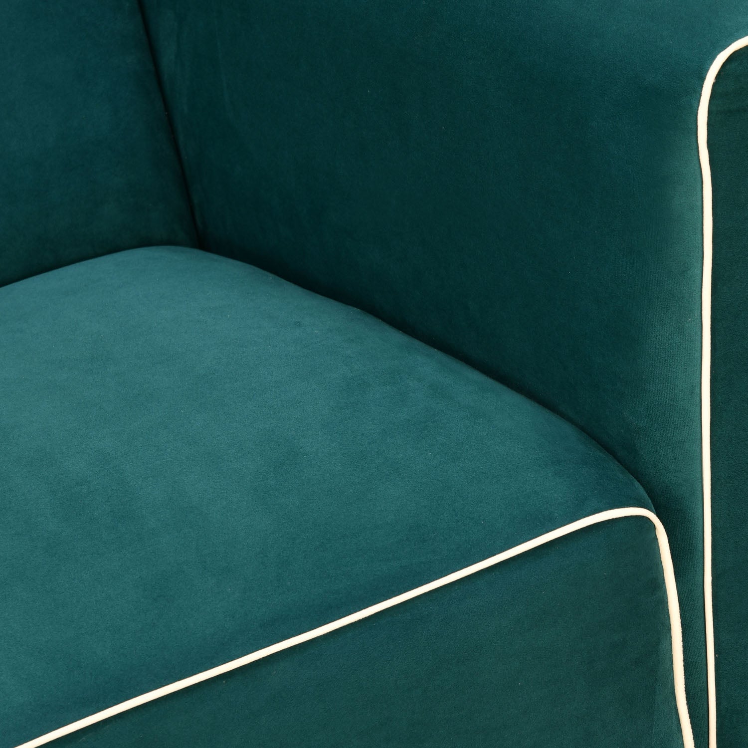 Kinsella 1 Seater Sofa (Teal Blue)