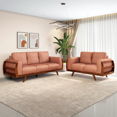 Lakewood 2 Seater Fabric Sofa (Cocoa)