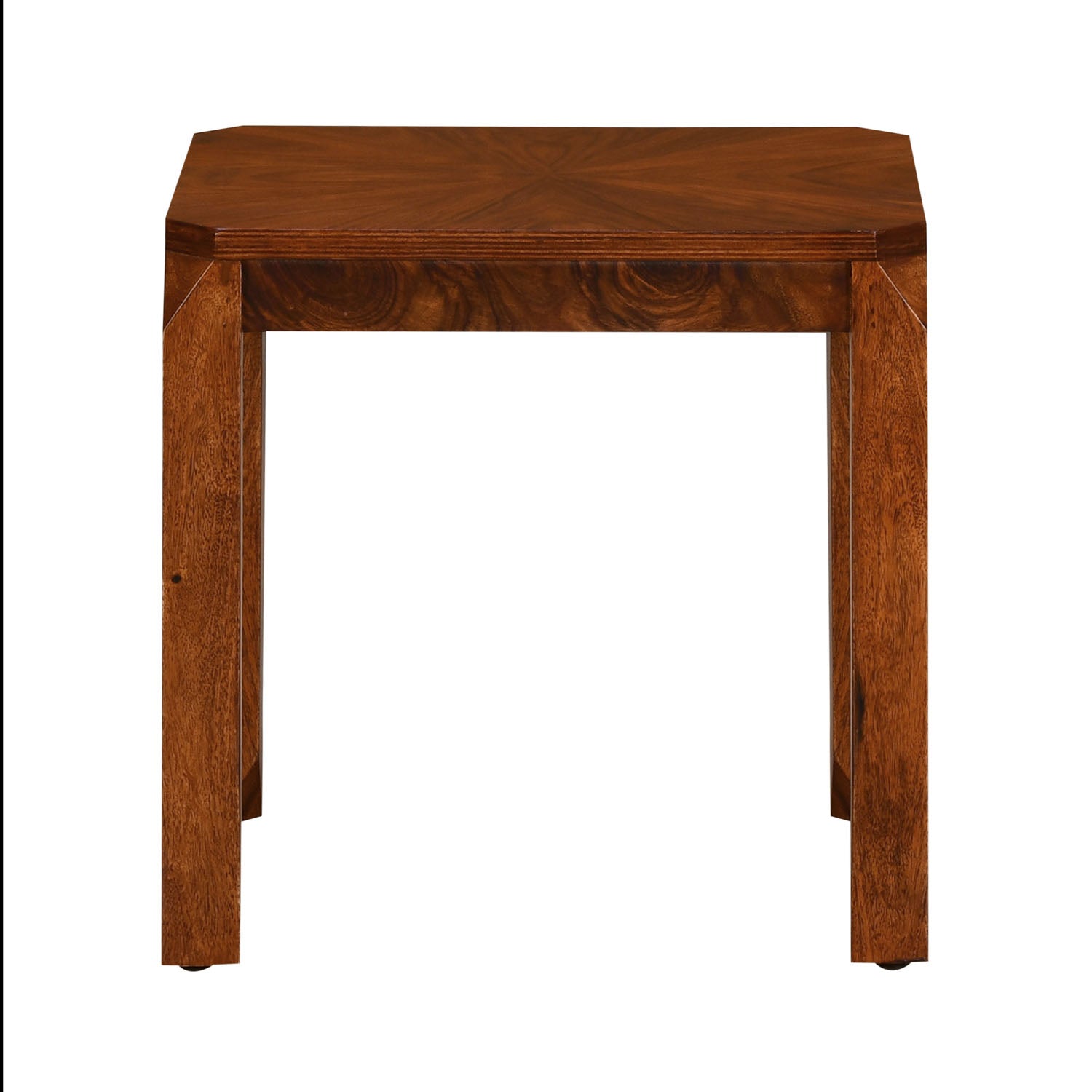 Lima Veneer Top Solid Wood Nesting Table Set of 2 (Light Antique)