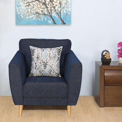 Livia 1 Seater Sofa (Blue)
